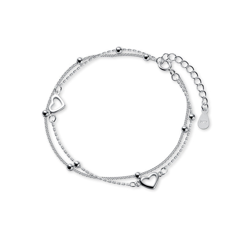 Bracelet de chaînes d'amour perlées