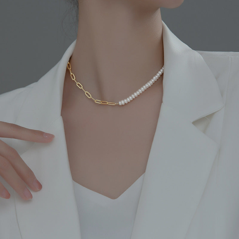 Collier Punk Perle