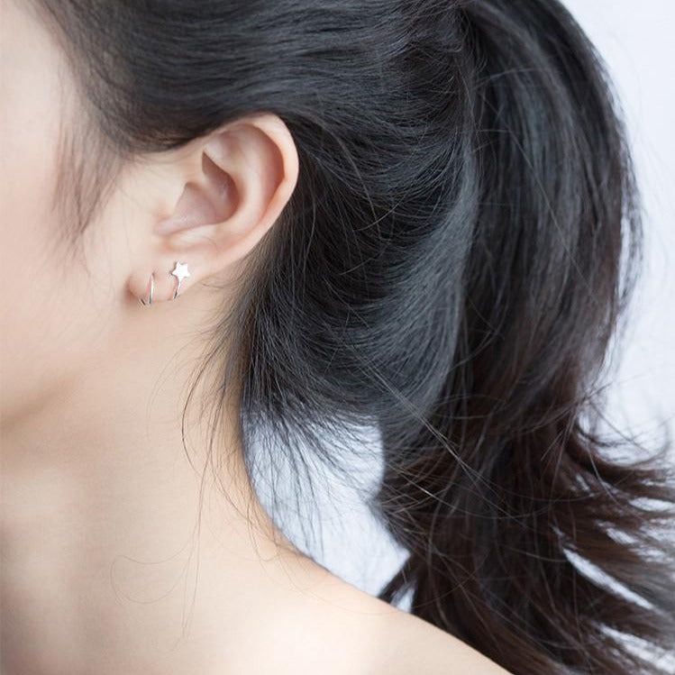 Rotating Star Earrings