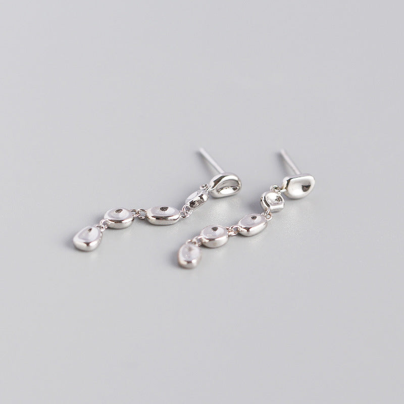 Tassel Bean Beads Drop Earrings