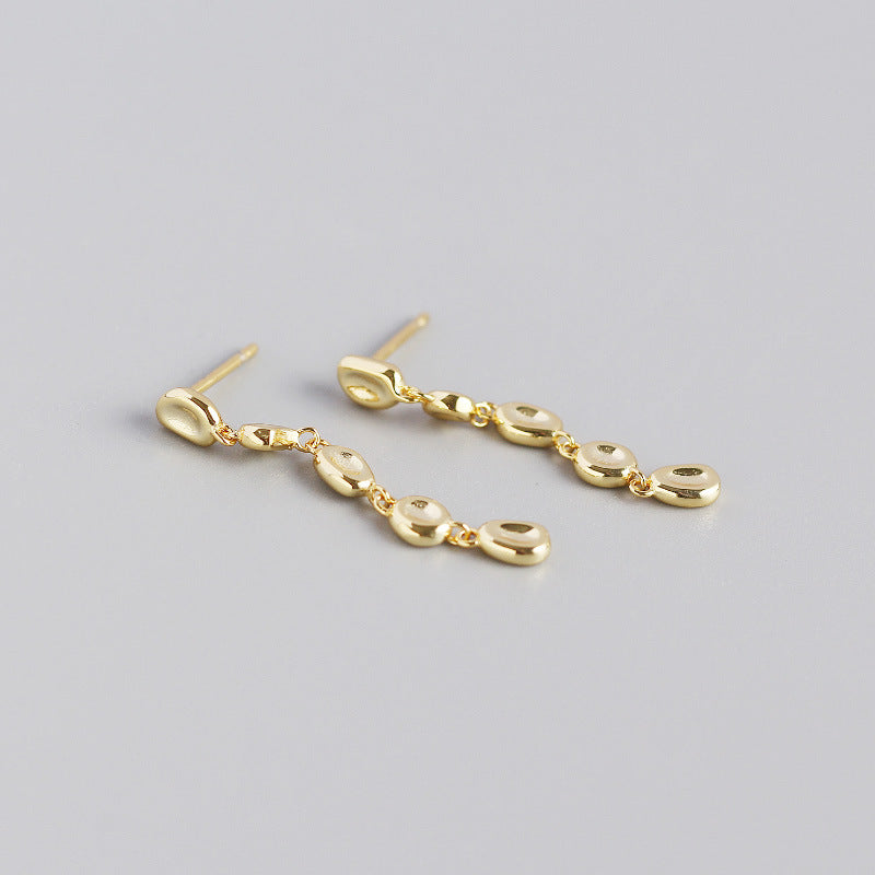 Tassel Bean Beads Drop Earrings